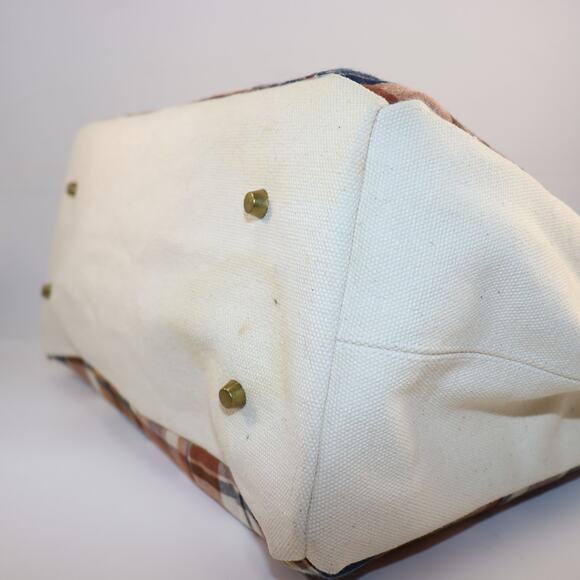 Handmade boat tote Plaid Tote Bag – 30cm - Picture 6 of 8